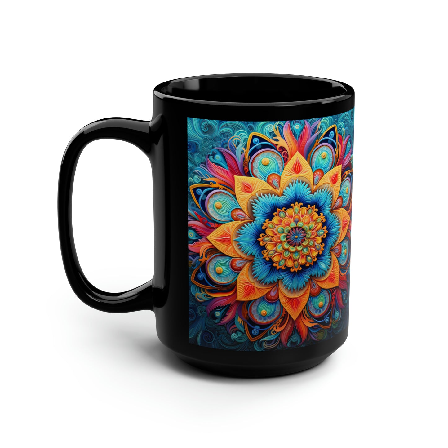 Floral Mandala - Mug Art