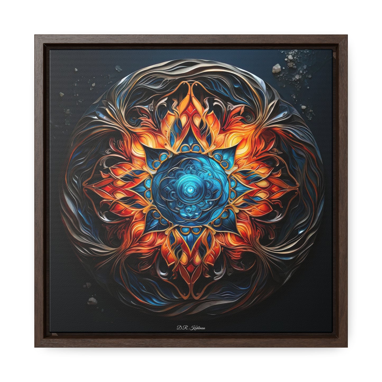 Fire and Ice on Canvas