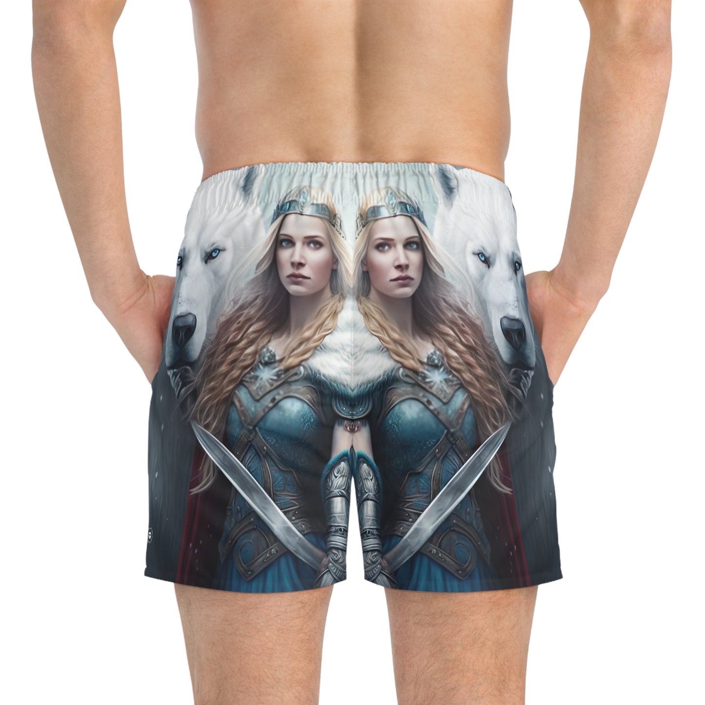 Polar Bear Baroness - Artsy Swim Trunks