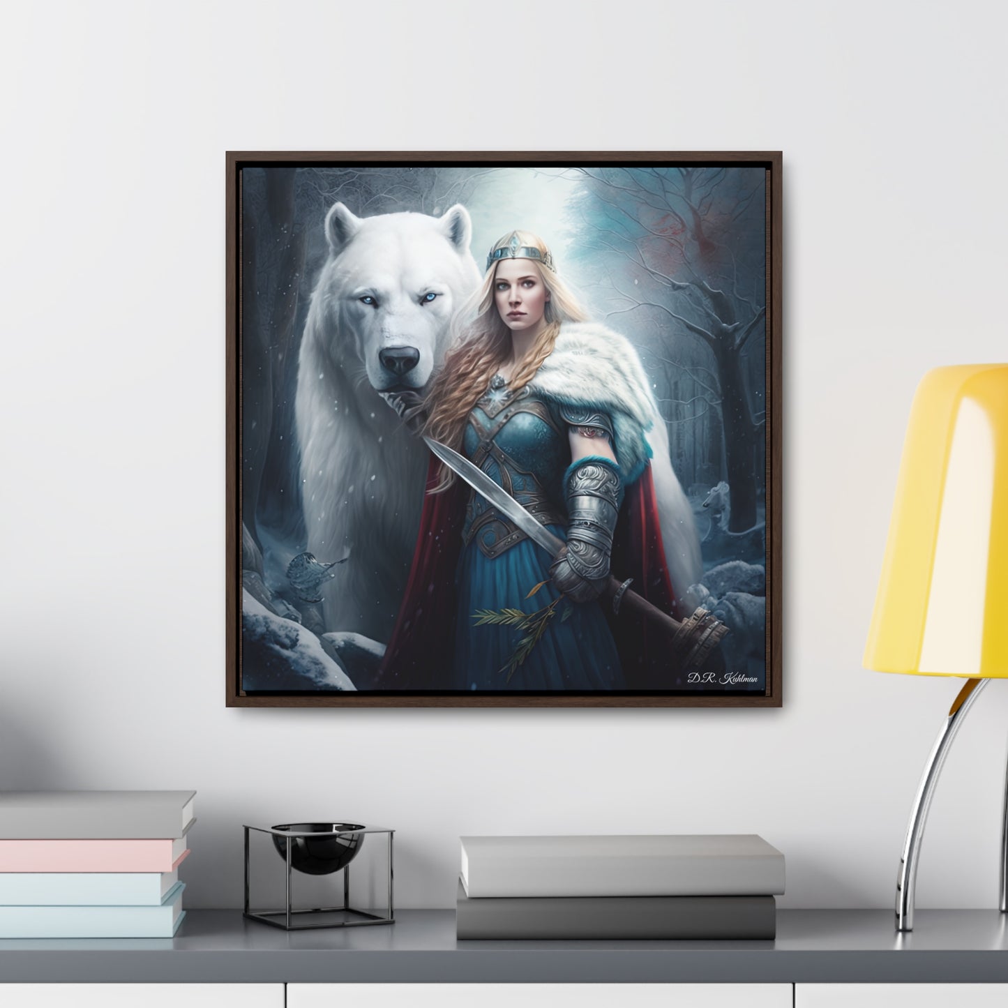 Polar Bear Baroness on Canvas