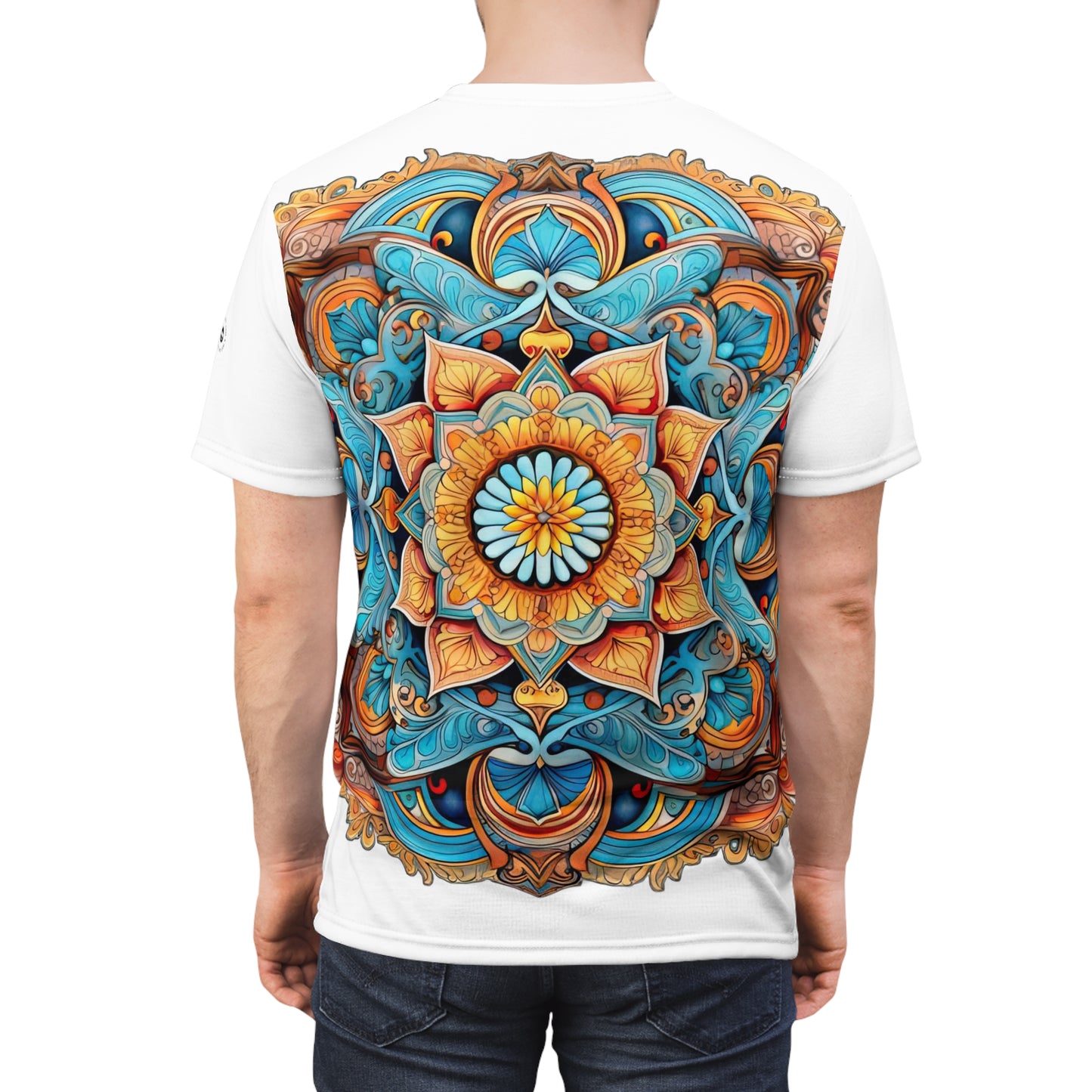 Winged Mandala in White - Fashion Tee