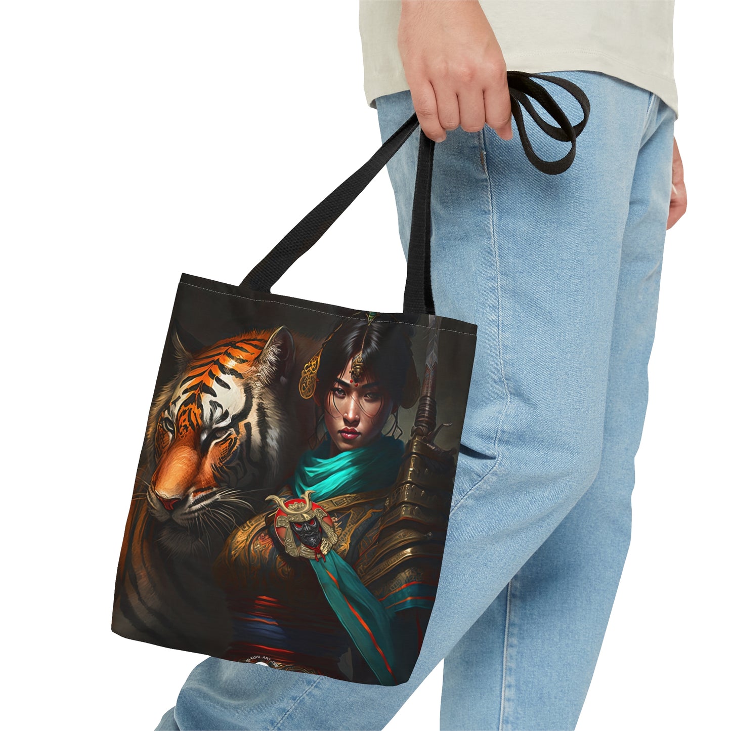 Bengal Tiger Goddess - Artistic Tote Bag