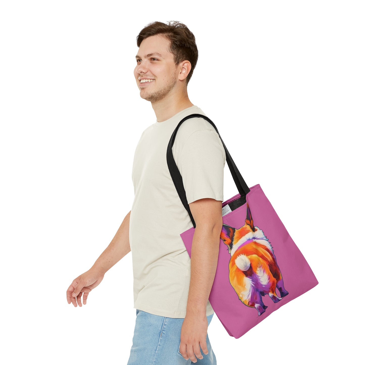 Corgi Butt in Pink - Artistic Tote Bag