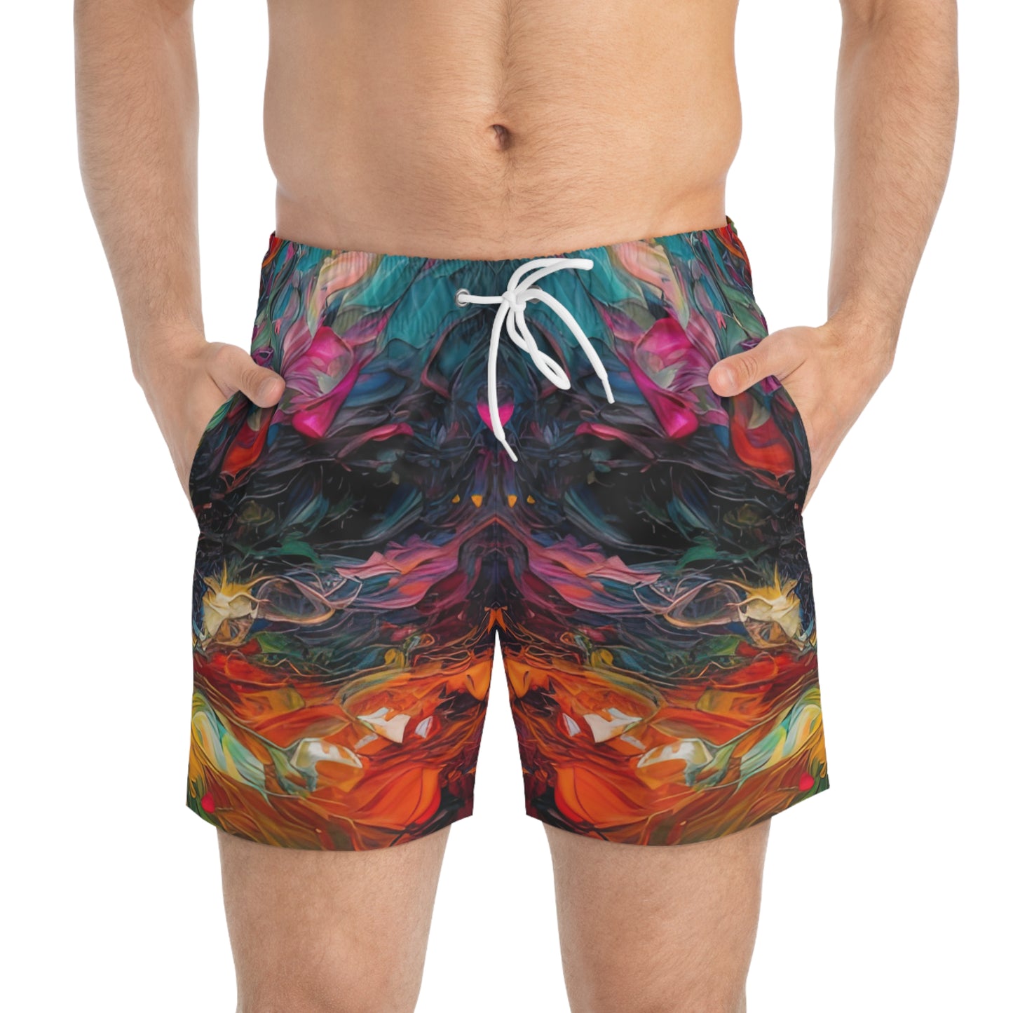 Colorized Dark Energy - Artsy Swim Trunks