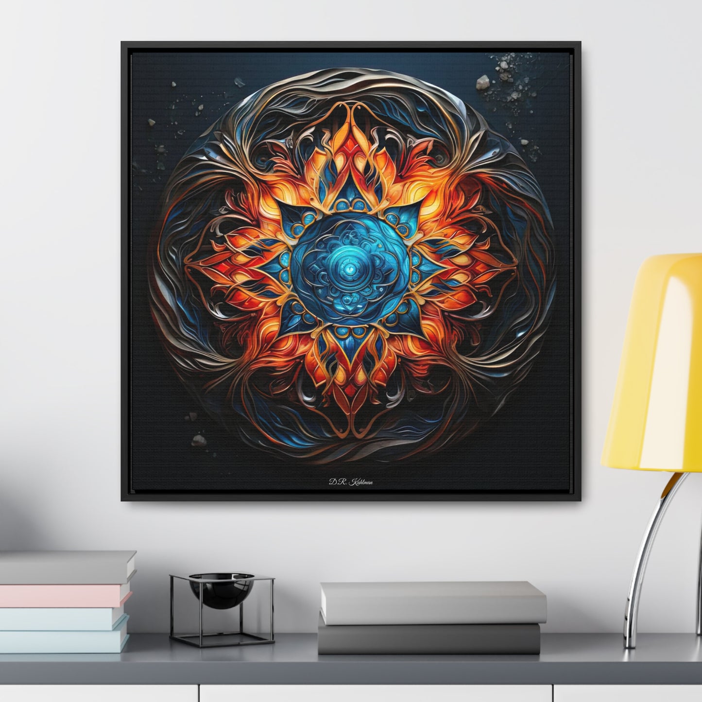 Fire and Ice on Canvas