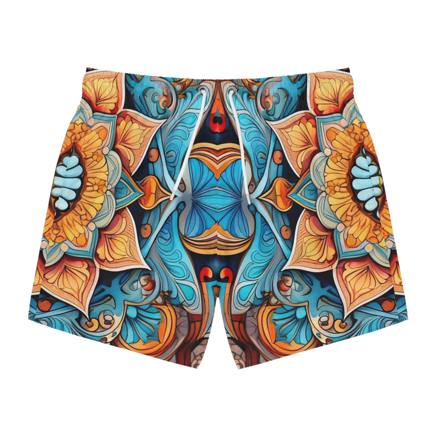 Winged Mandala - Artsy Swim Trunks