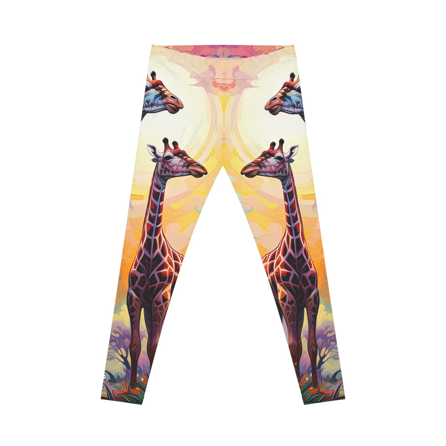 Giraffe Sunrise - Artistic Leggings