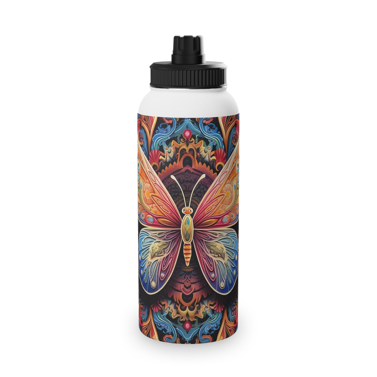 Butterfly Mandala - Water Bottle