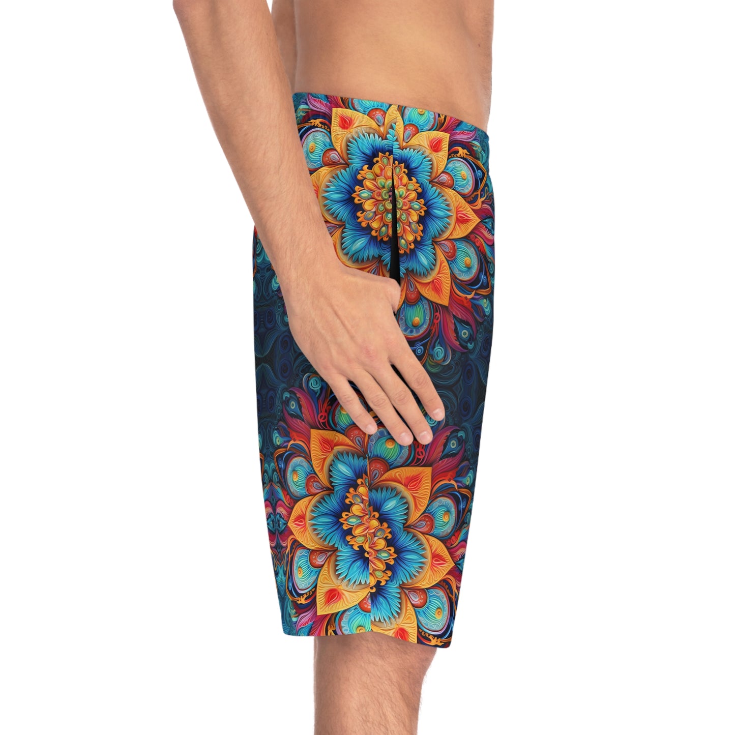 Floral Mandala - Artistic Board Shorts