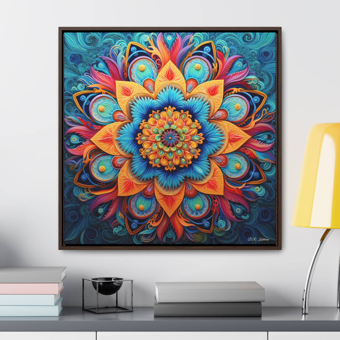 Floral Mandala on Canvas