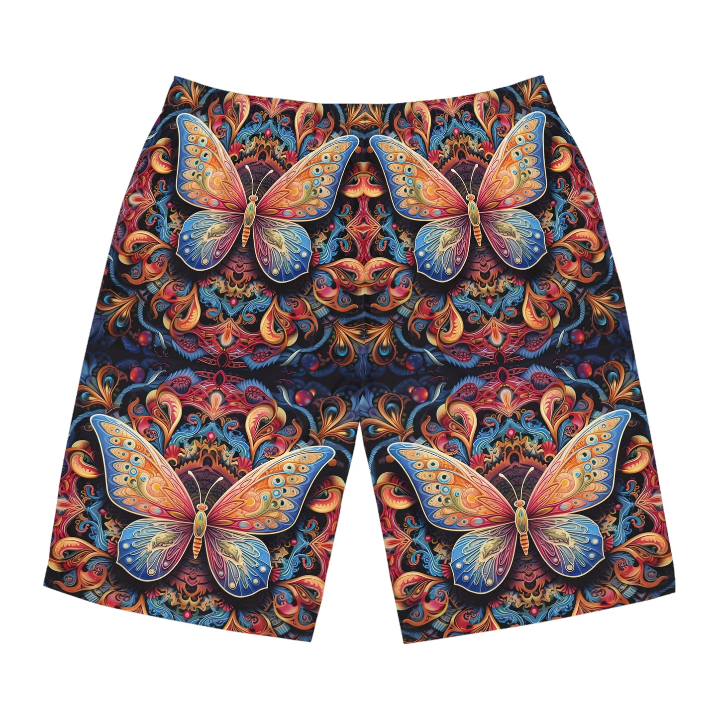 Butterfly Mandala - Artistic Board Shorts