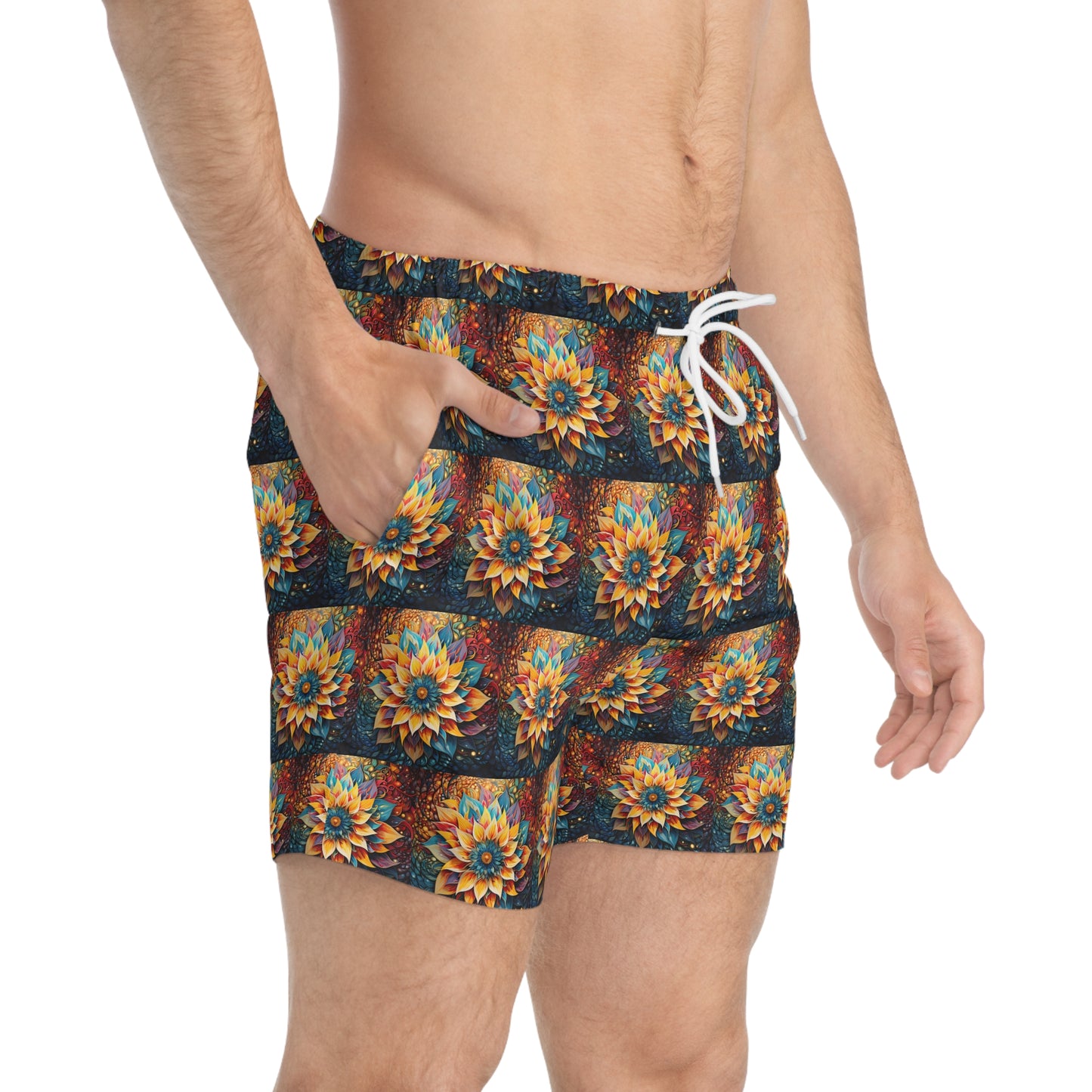 Pulsation Mosaic - Artsy Swim Trunks