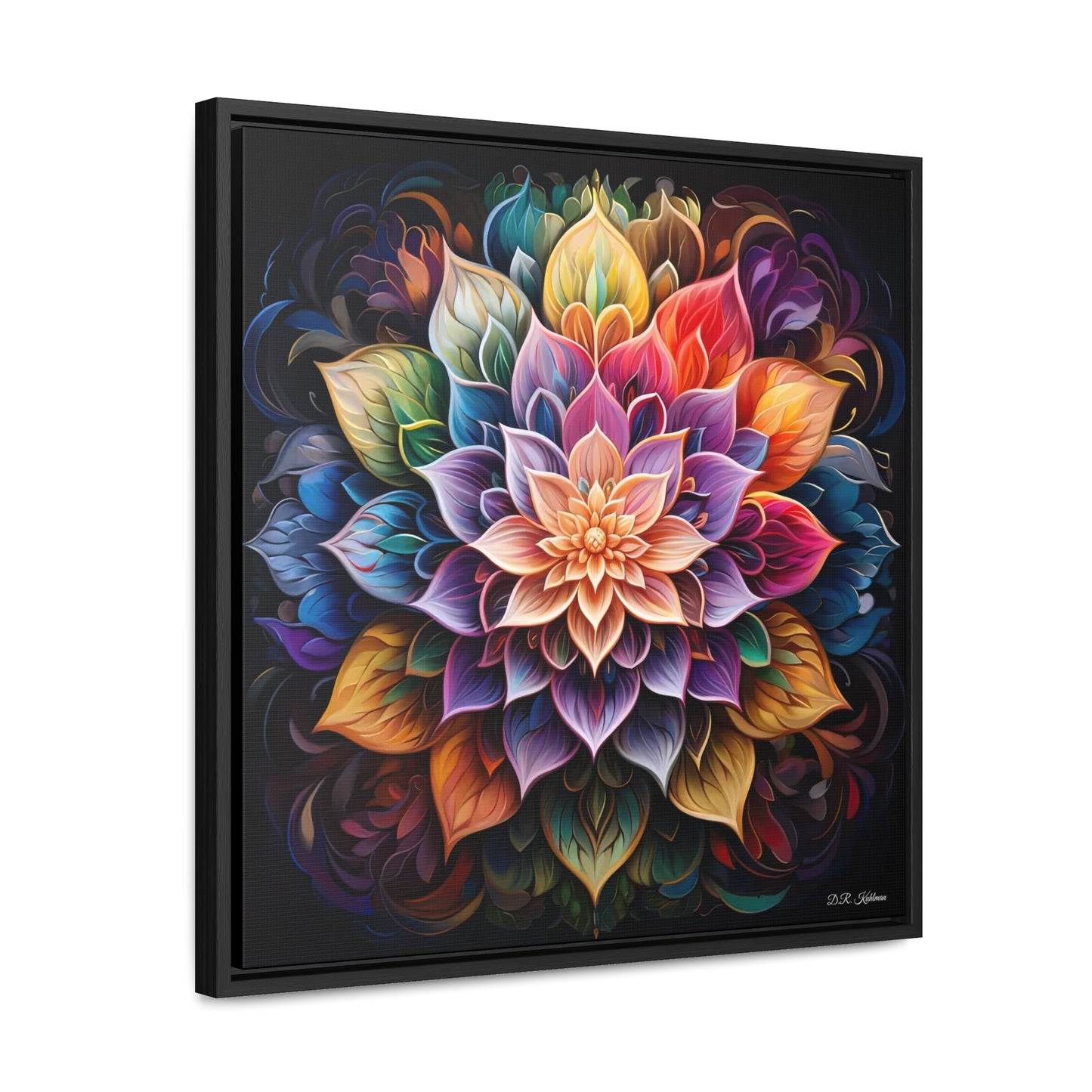 Lotus Mandala on Canvas