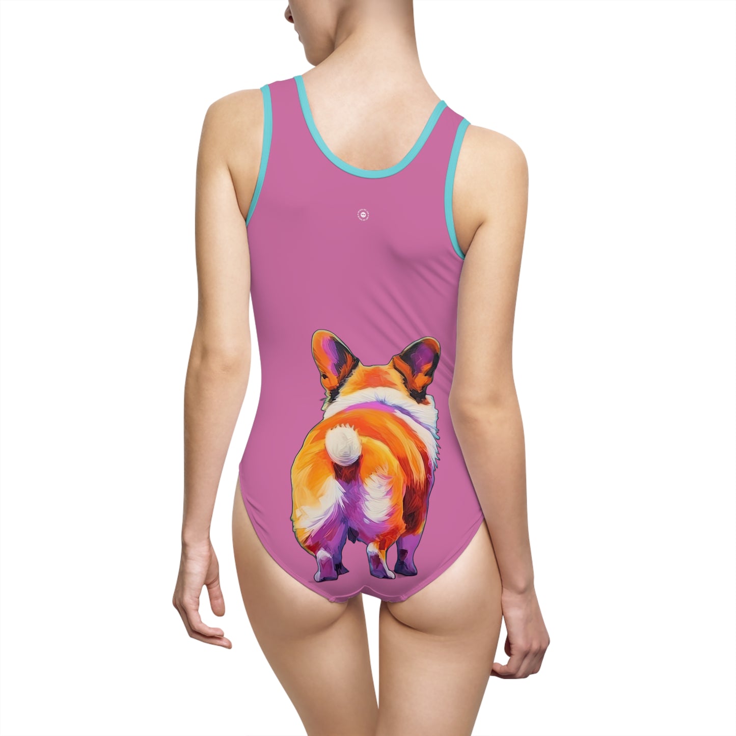 Corgi Butt in Pink - Classic One-Piece