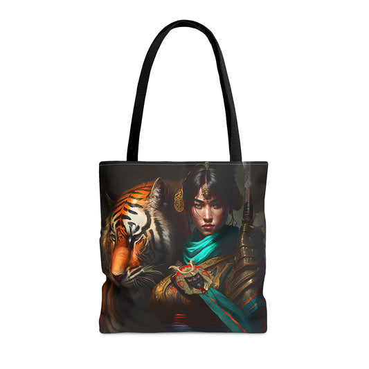 Bengal Tiger Goddess - Artistic Tote Bag