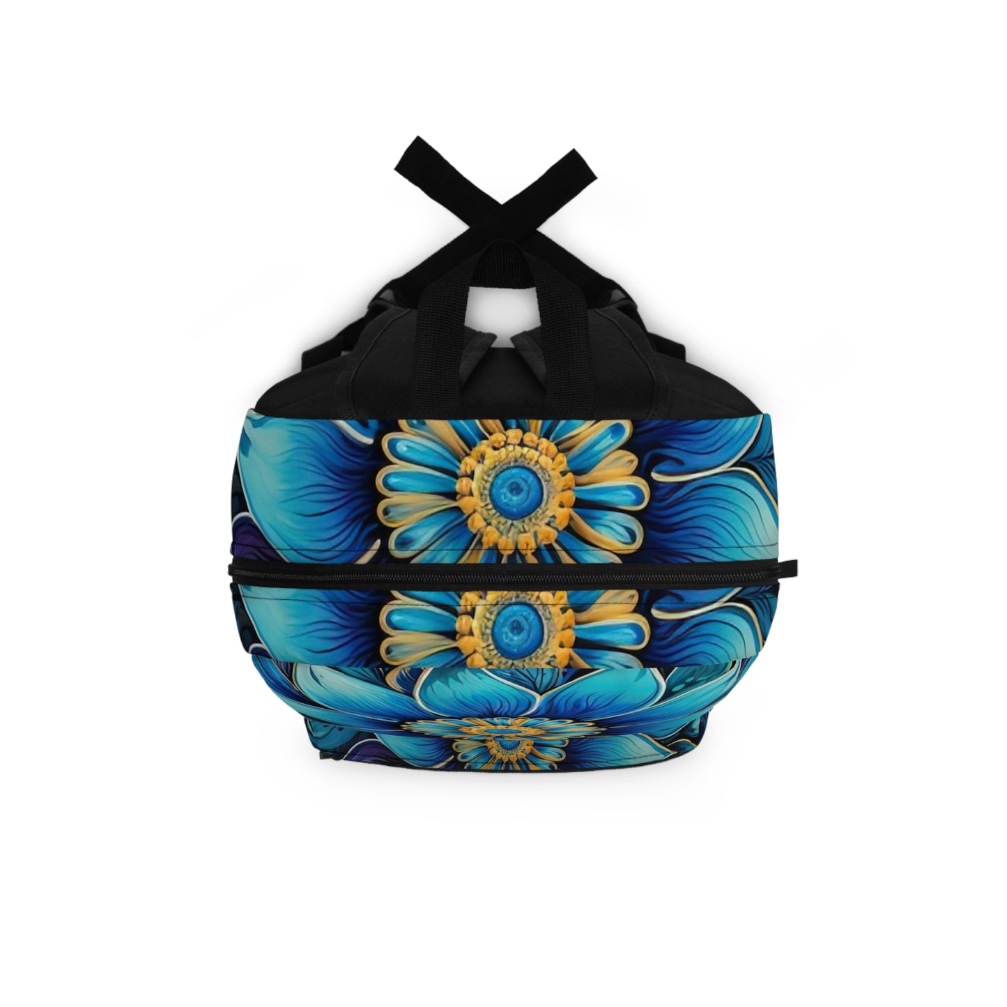 Blue Floral Mandala - Artsy Backpack