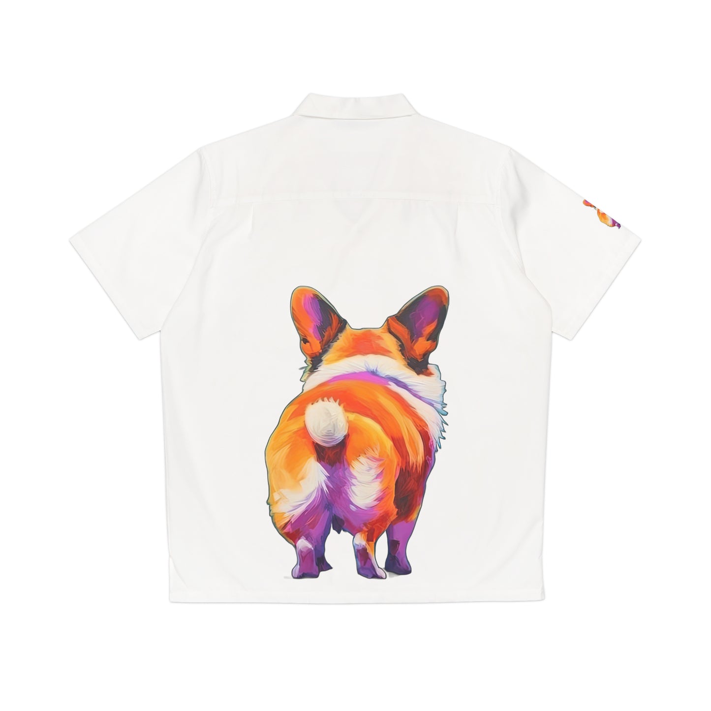 Corgi Butt in White - California Chill Shirt