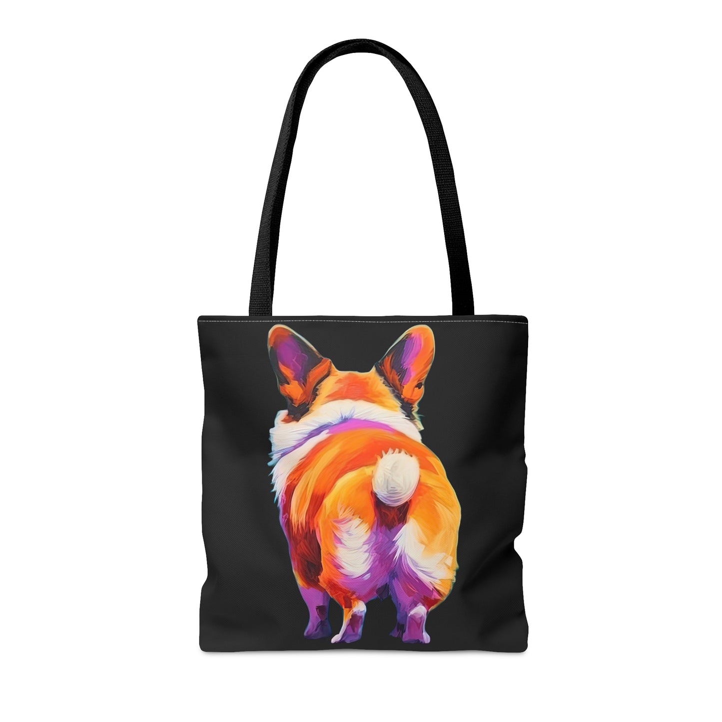 Corgi Butt in Black - Artistic Tote Bag