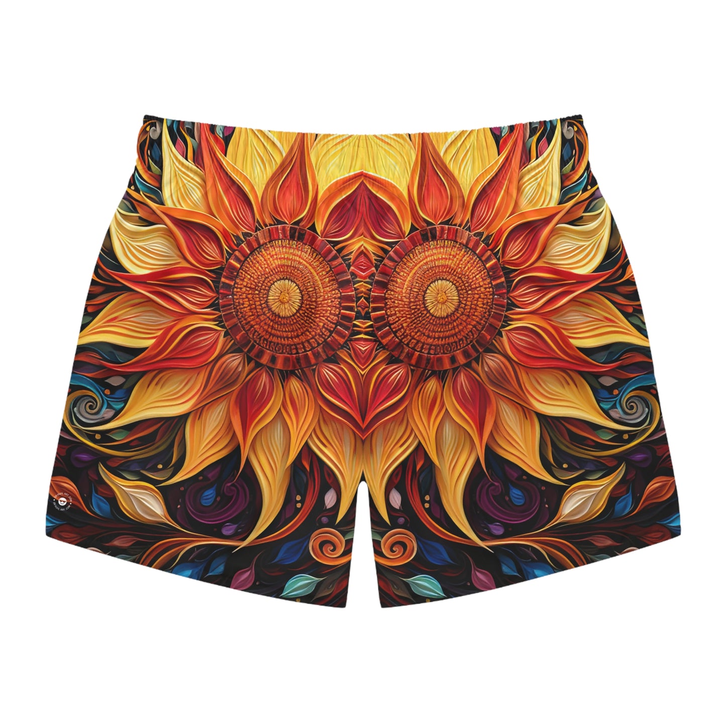 Blustery Blossom - Artsy Swim Trunks