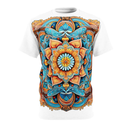 Winged Mandala in White - Fashion Tee