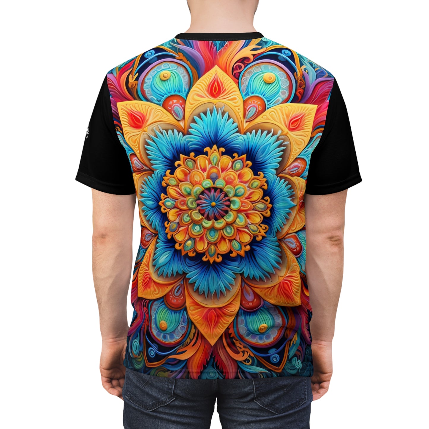 Floral Mandala in Black - Fashion Tee