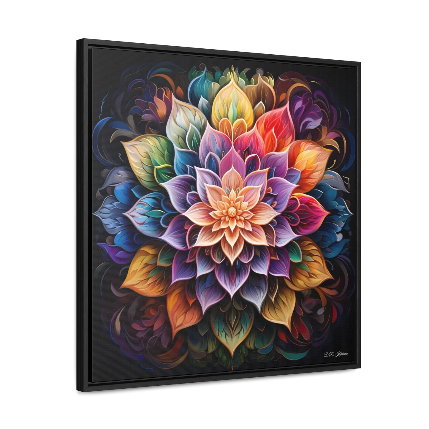 Lotus Mandala on Canvas