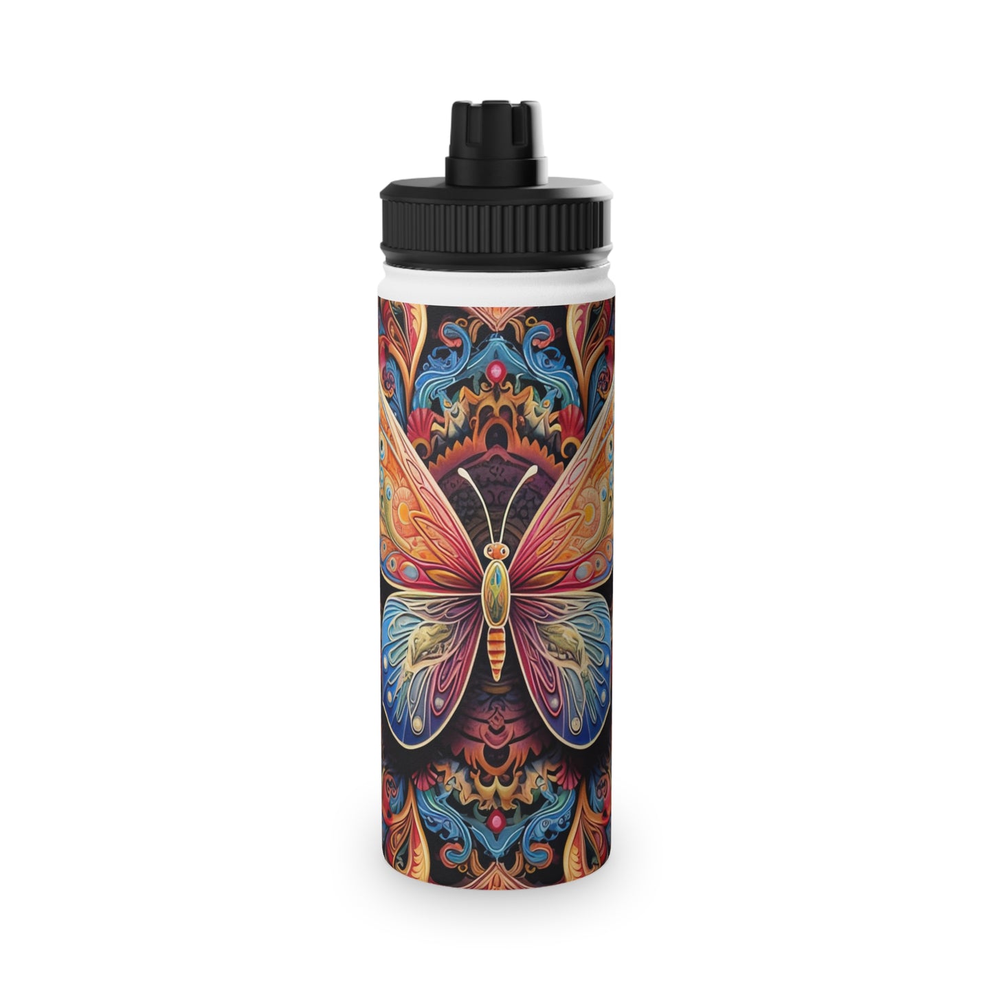 Butterfly Mandala - Water Bottle