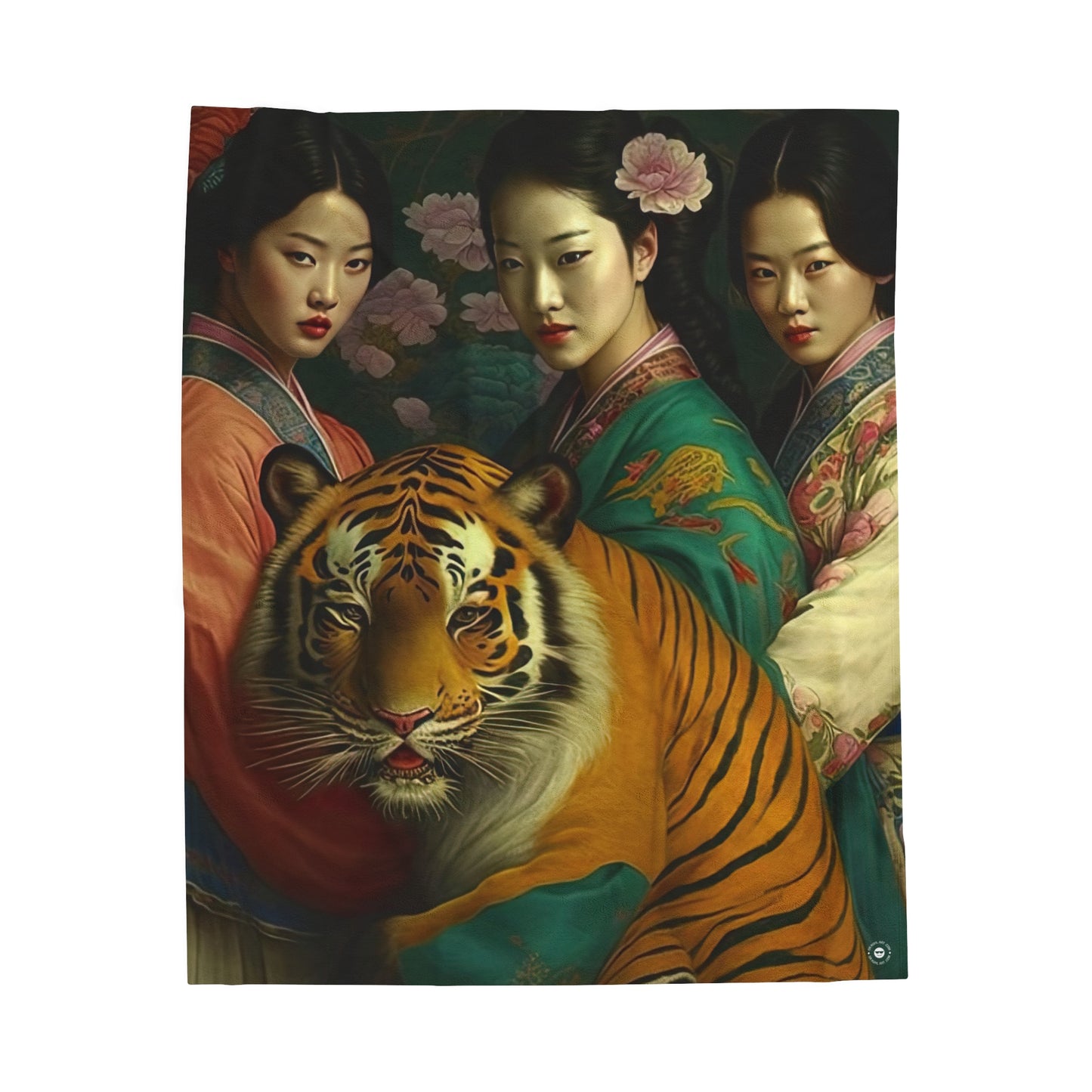 Tiger Girls - Artsy Throw Blanket