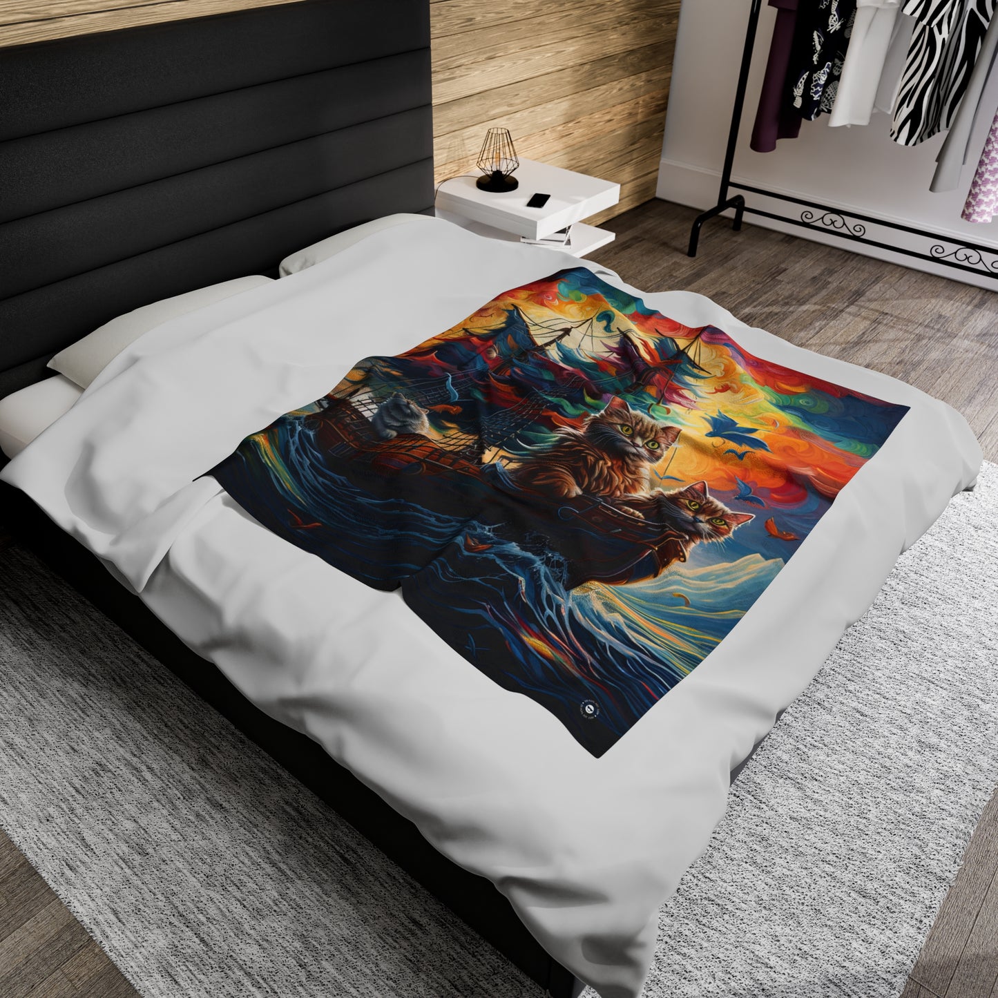 Sea Cats - Artsy Throw Blanket