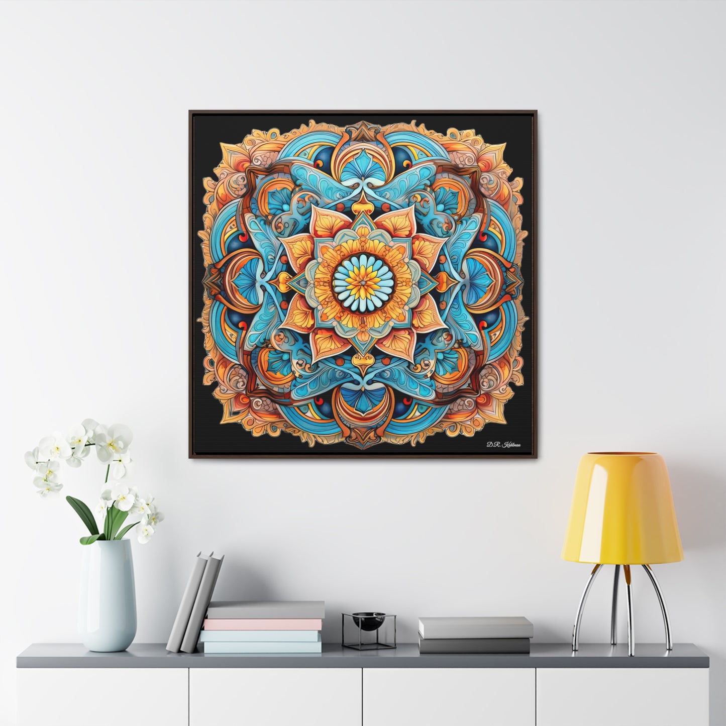 Winged Mandala on Canvas