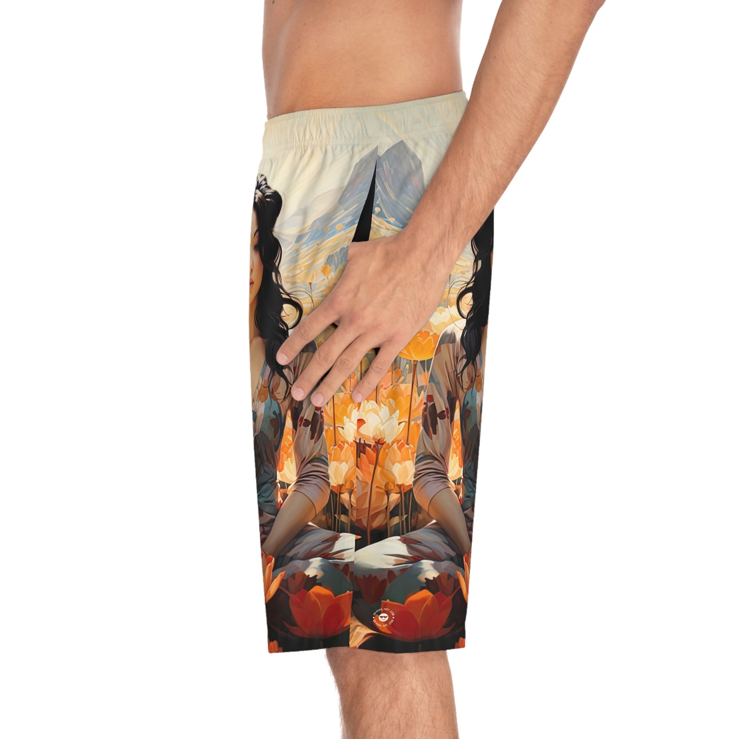 Enlotusment - Artistic Board Shorts