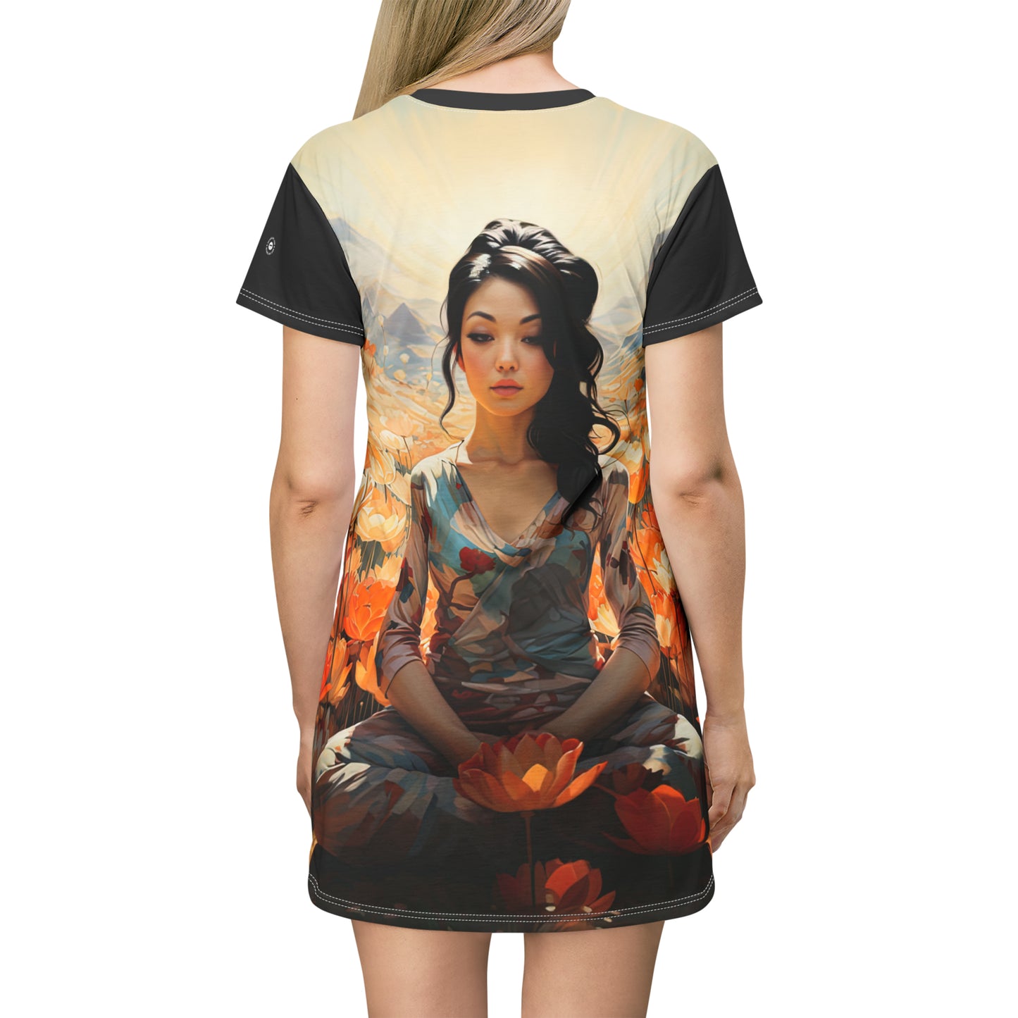 Enlotusment - Artsy T-Shirt Dress