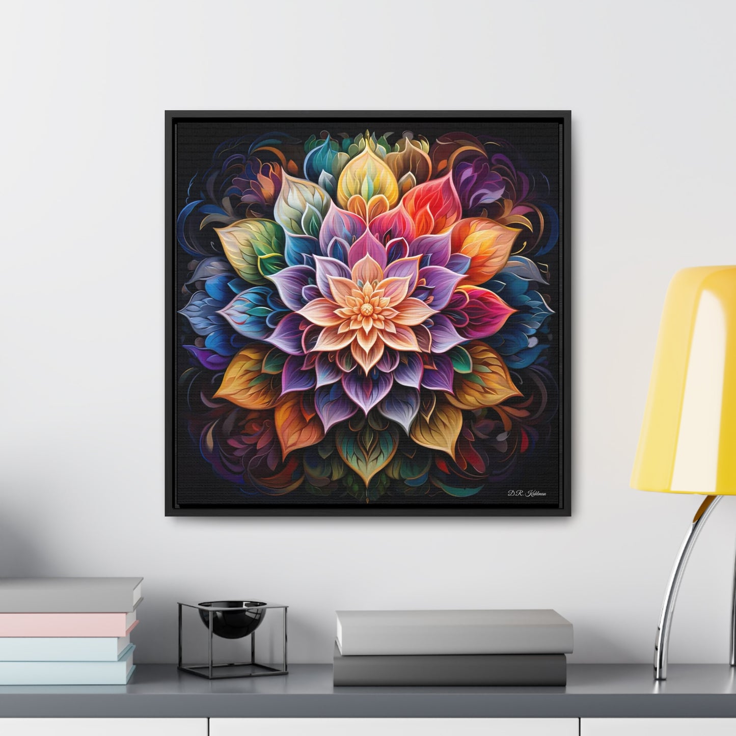 Lotus Mandala on Canvas