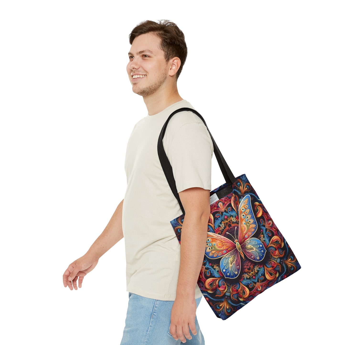 Butterfly Mandala - Artistic Tote Bag