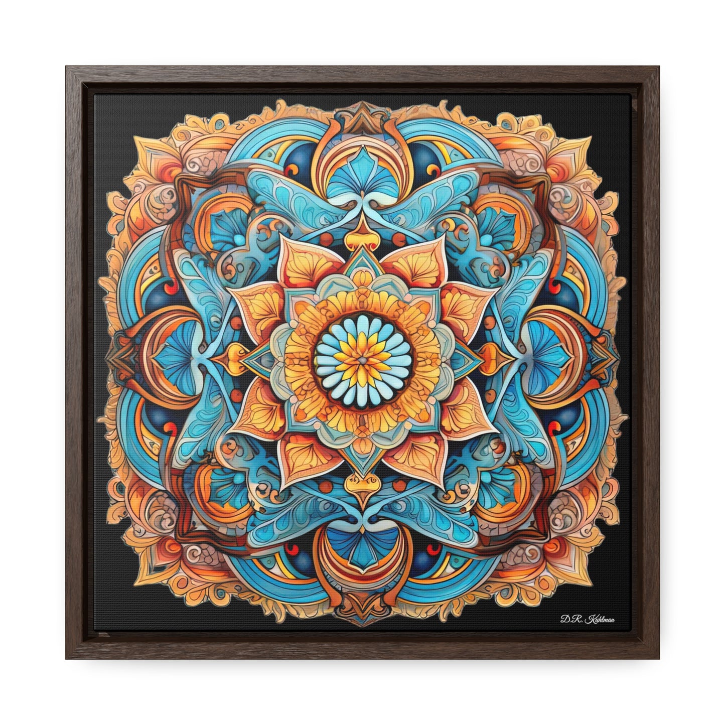 Winged Mandala on Canvas