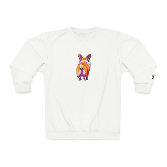 Corgi Butt in White - Artistic Sweatshirt