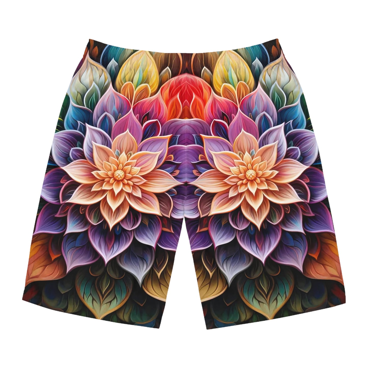 Lotus Mandala - Artistic Board Shorts