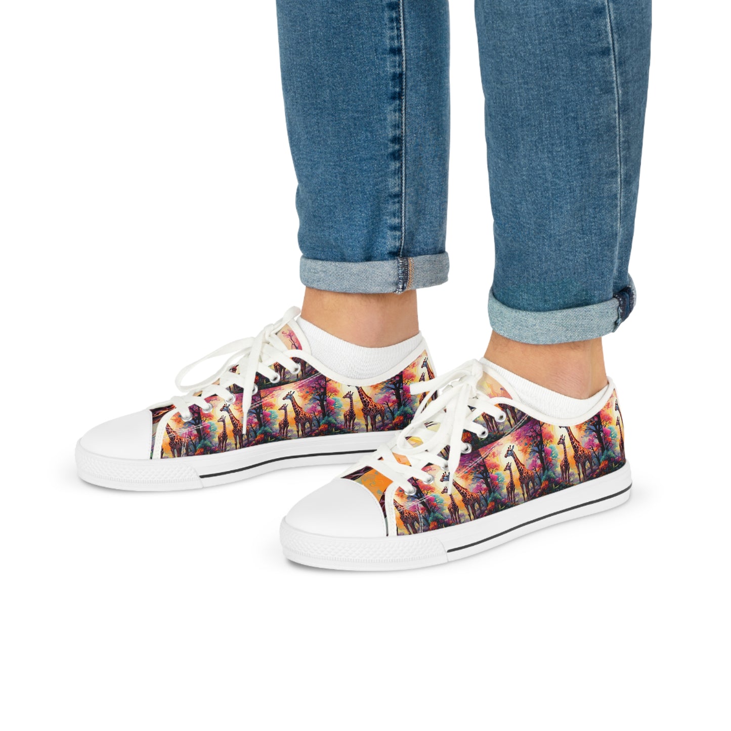 Giraffe Sunrise - Men's Sneakers