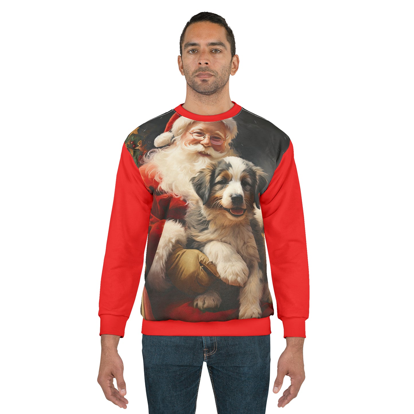 Santa Dog - Artistic Sweatshirt