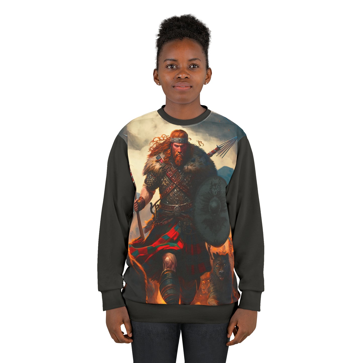 Scottish Battle Dog Pack - Artistic Sweatshirt