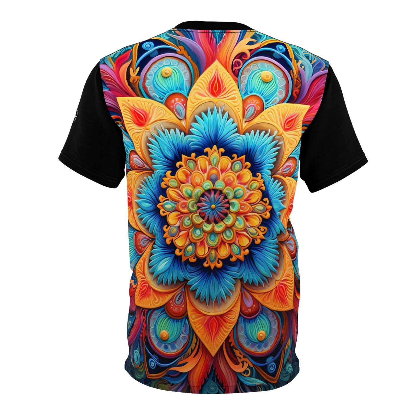 Floral Mandala in Black - Fashion Tee