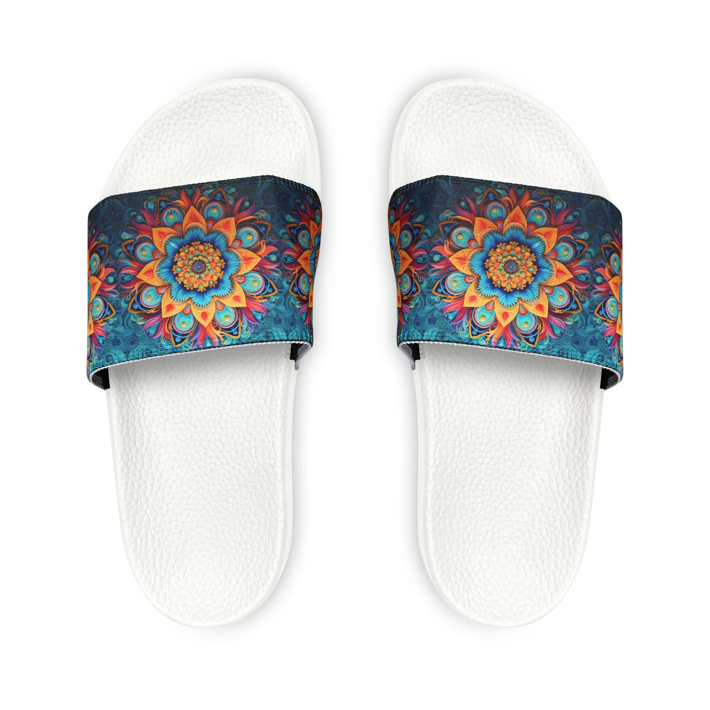 Floral Mandala - Men's Slides