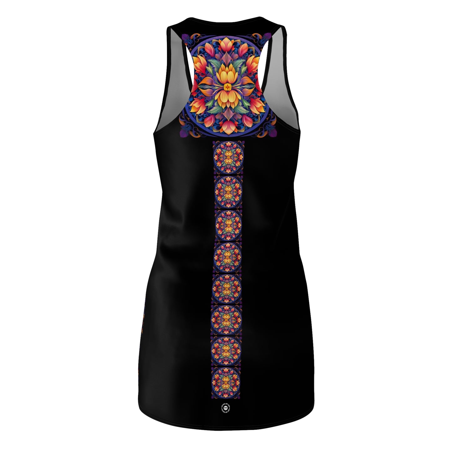 Tulip Mandala Trail - Artistic Racerback Dress