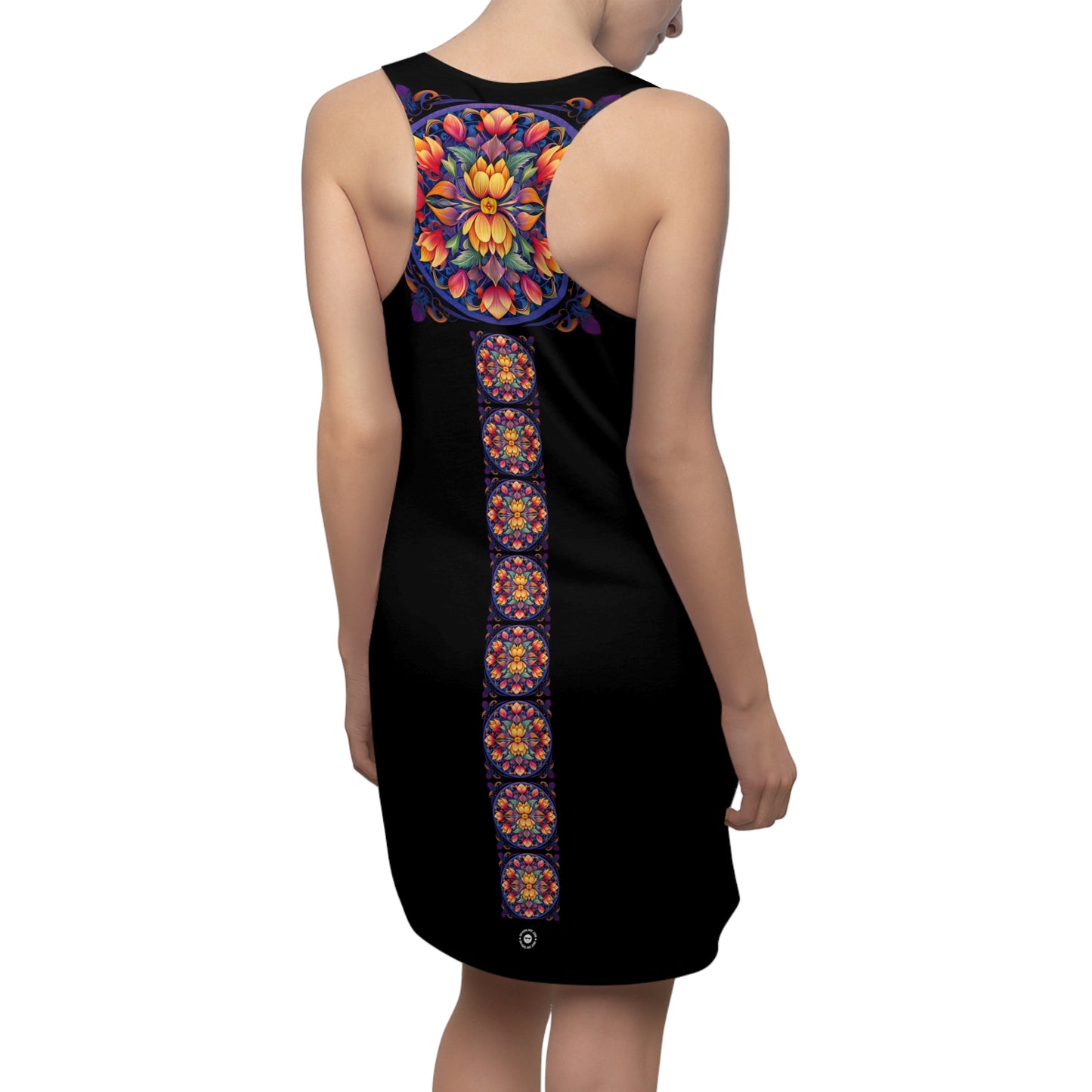 Tulip Mandala Trail - Artistic Racerback Dress