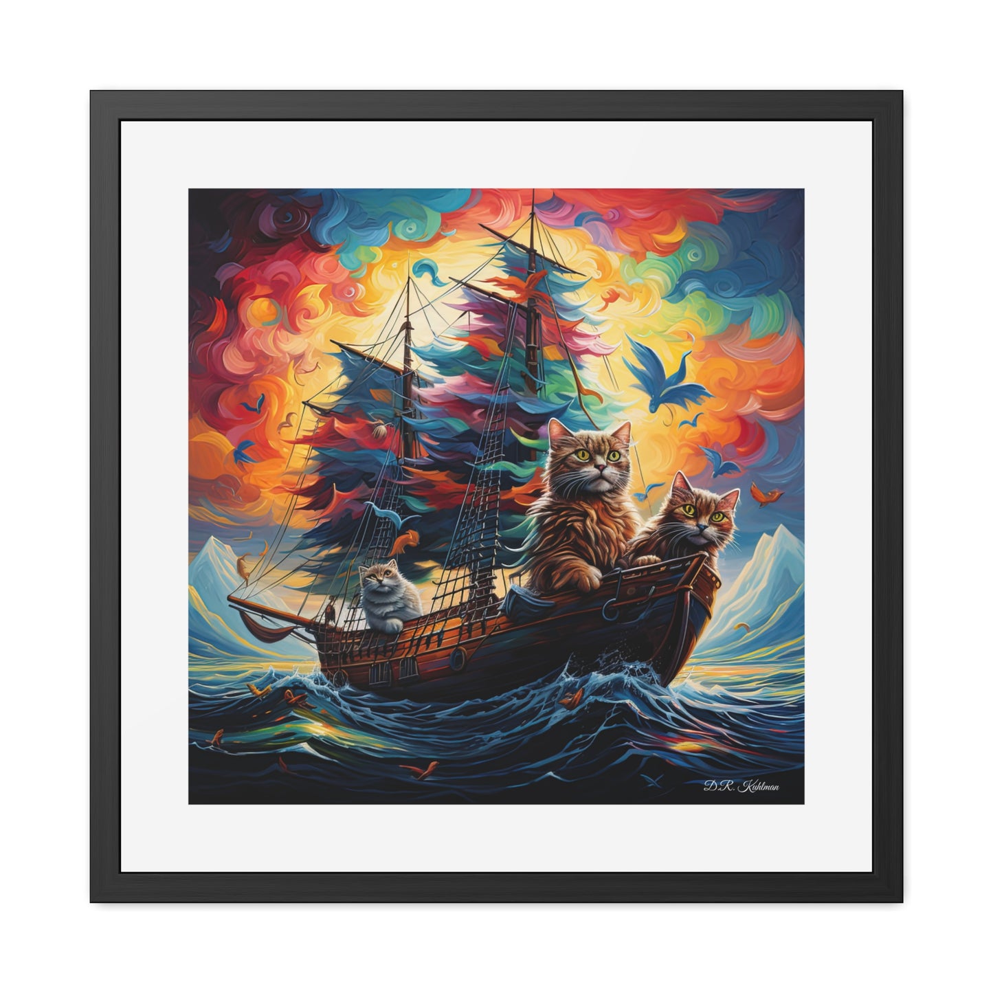 Sea Cats - Framed Fine Art Print