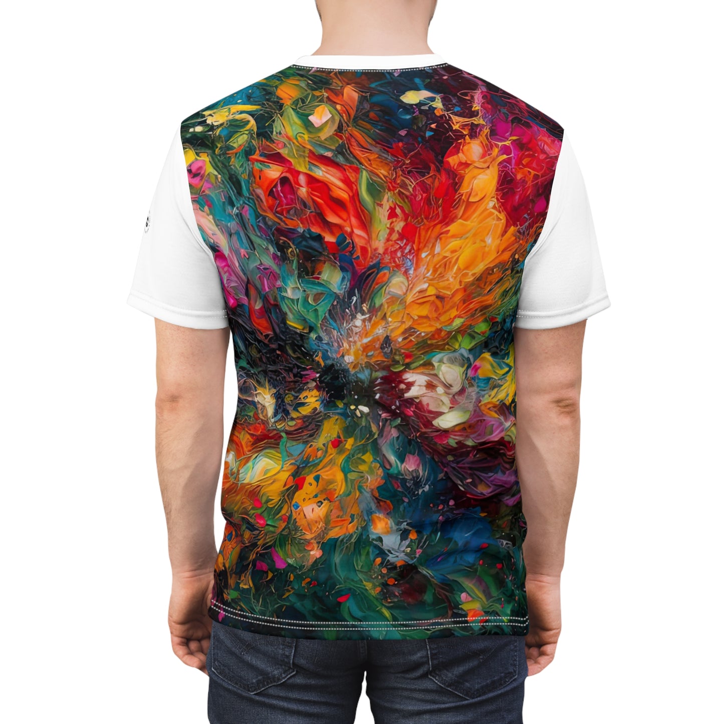 Colorized Dark Energy in White - Fashion Tee