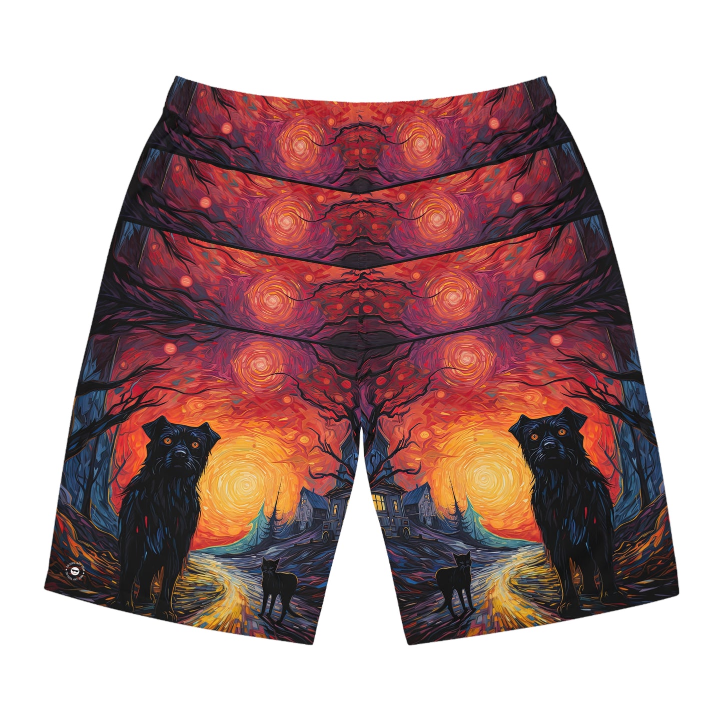 Scary Night - Artistic Board Shorts