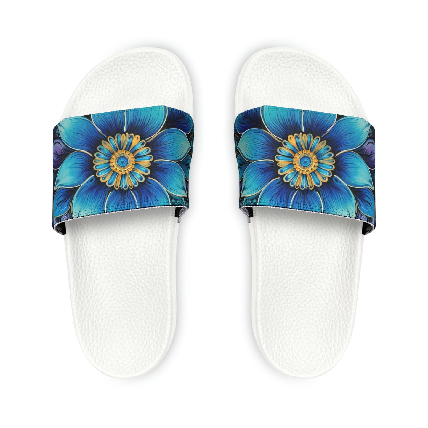 Blue Floral Mandala - Artsy Slides