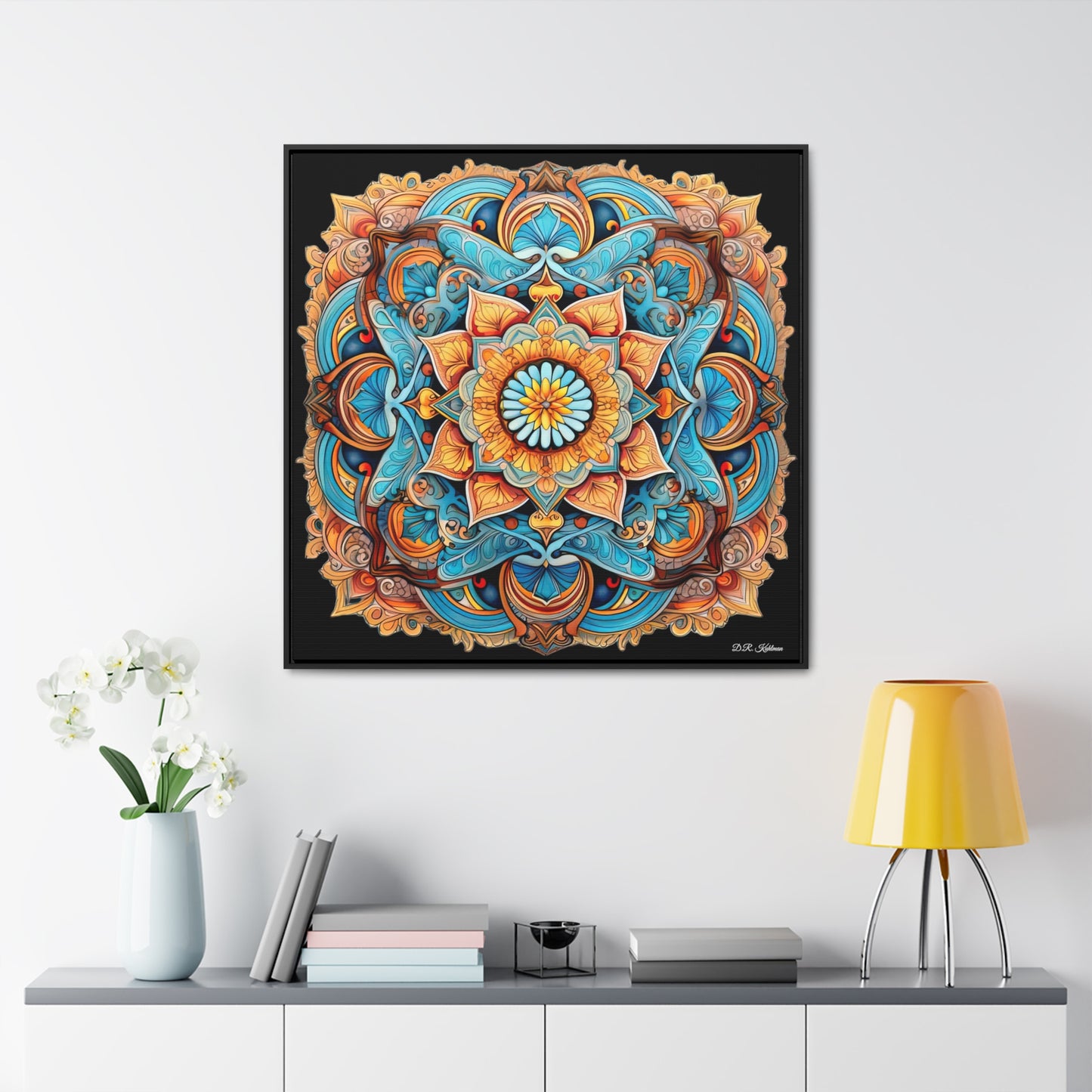 Winged Mandala on Canvas