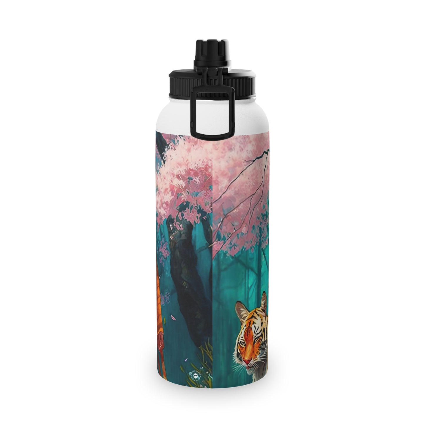 Cherry Blossom Tiger Geishas - Water Bottle